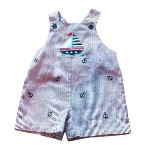 Starting‎ out baby boy shortall with Nautical theme  - Size 12 months